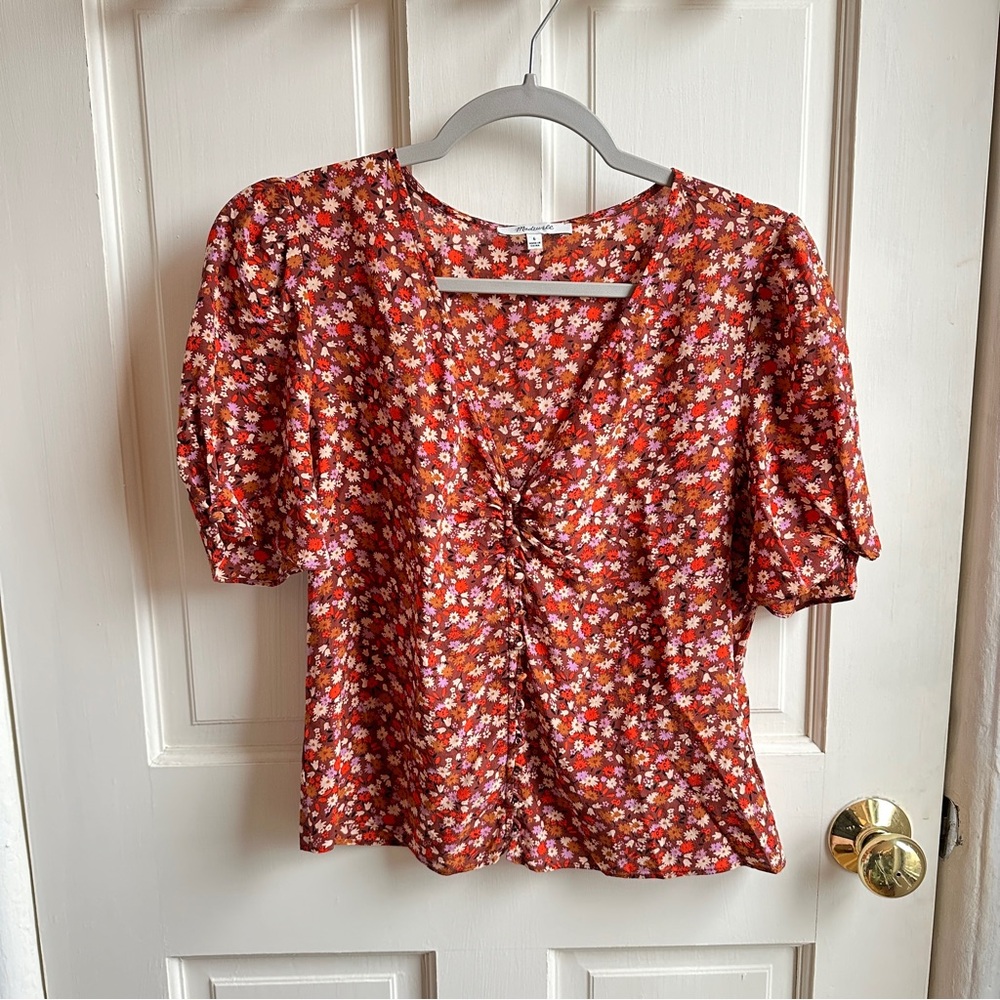 Madewell Floral Top
